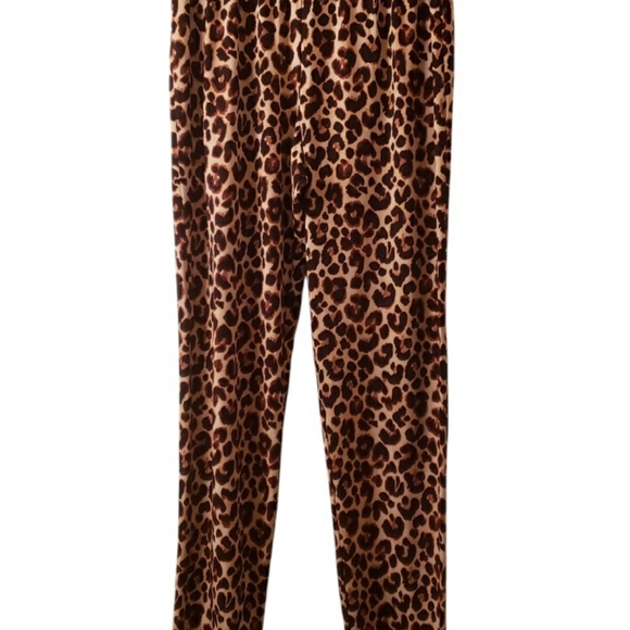 Slinky Brand Leopard Print Leggings - Picture 1 of 6